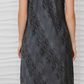 Grey Python Mock Neck Maxi Dress