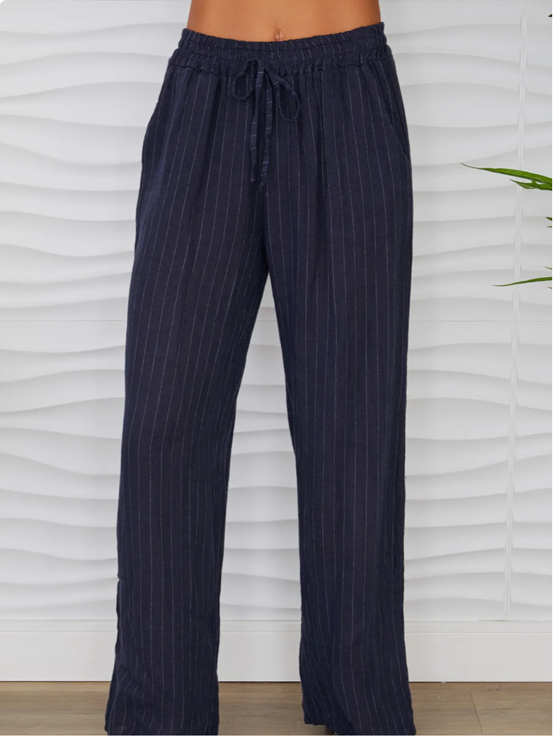 Pin Stripe Linen Pant