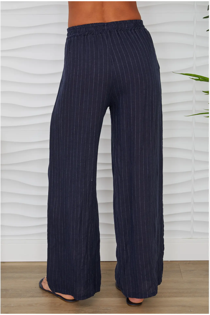 Pin Stripe Linen Pant