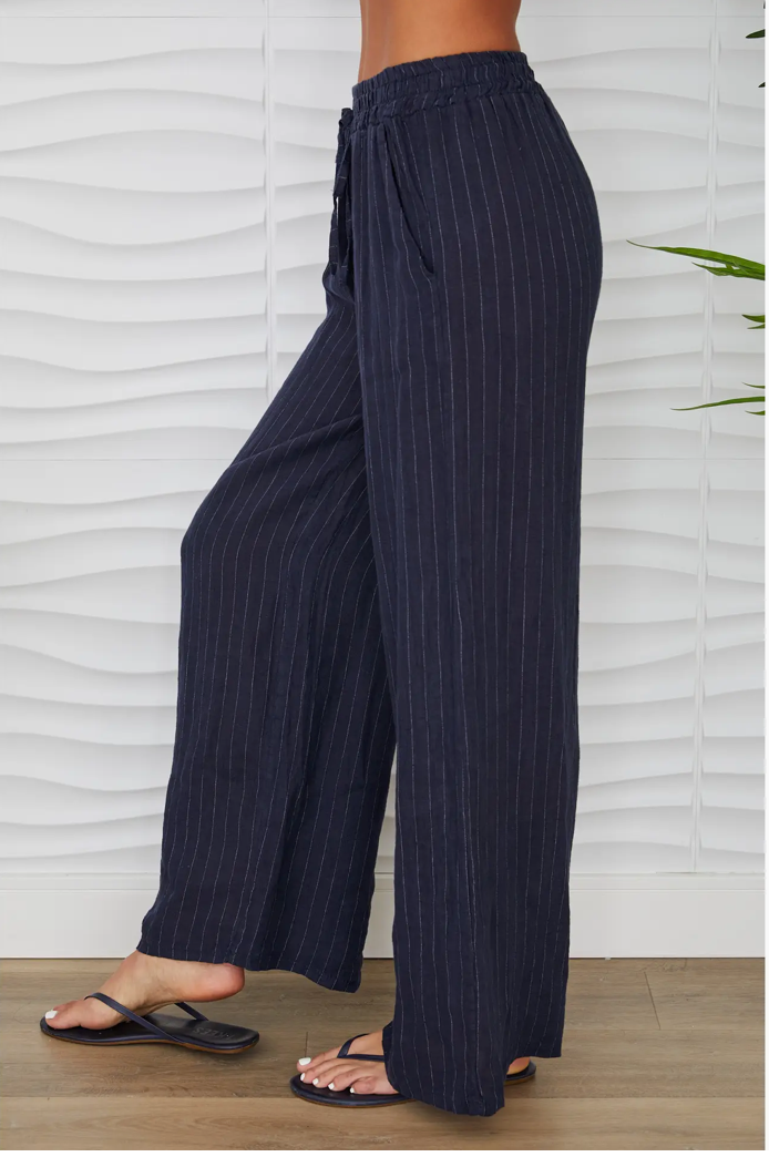 Pin Stripe Linen Pant