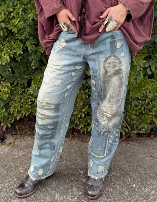 Peace and Love Jeans