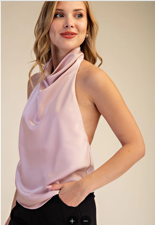 Lucy Pink Halter Top