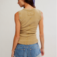 Free People Murphy Tank top Dill Seed