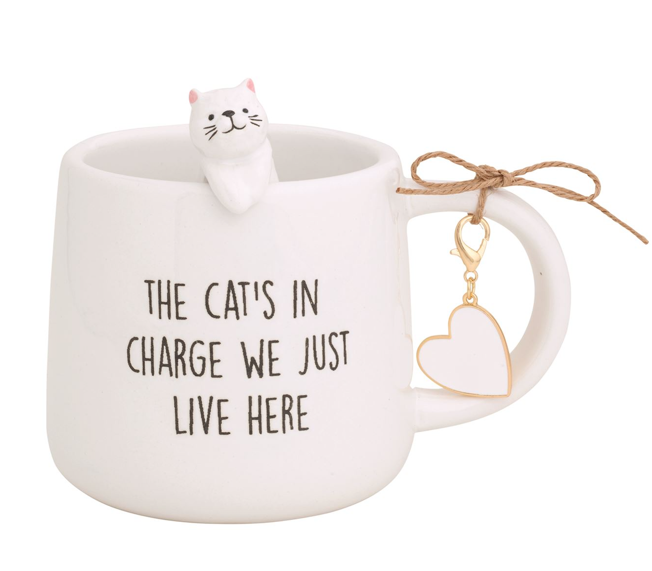 Cat in Charge Figurine Mug