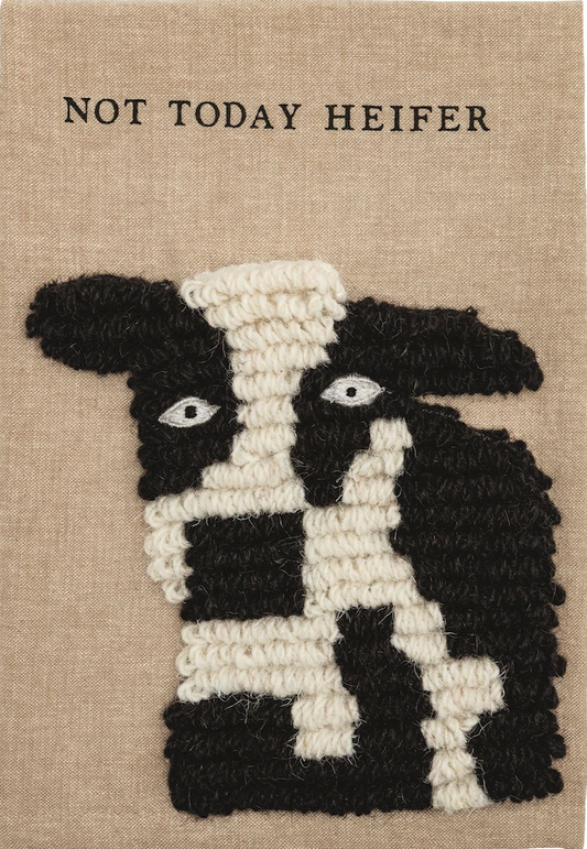 Cow Embroidery Towel