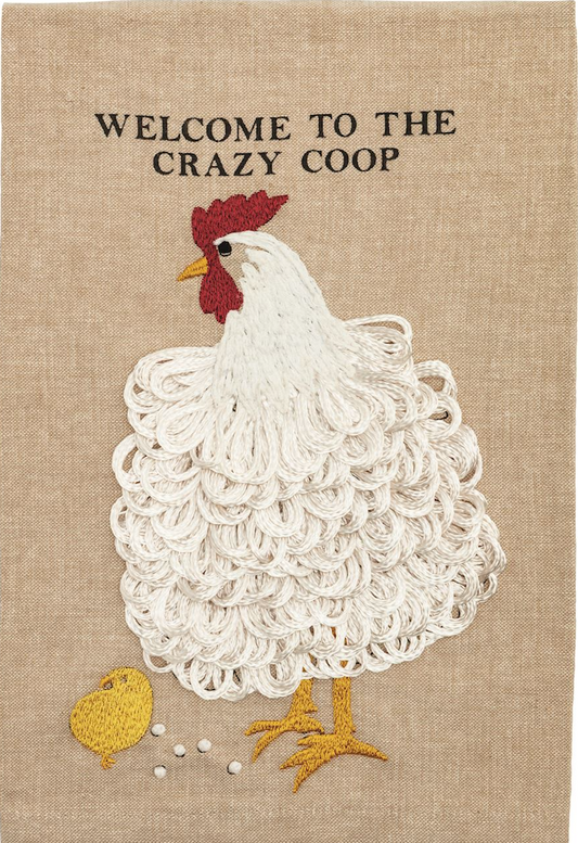 Rooster Embroidery Towel