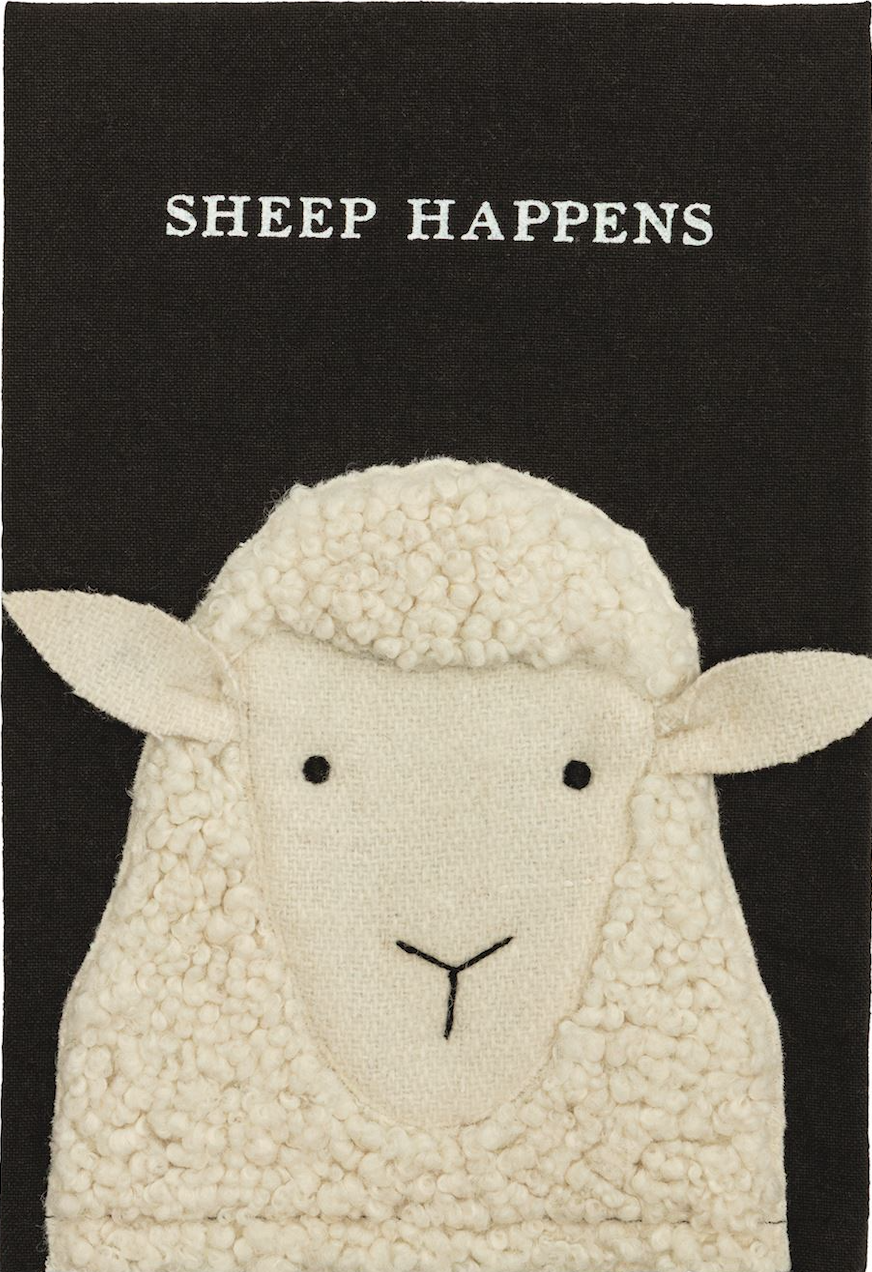 Sheep Happens Embroidery Towel