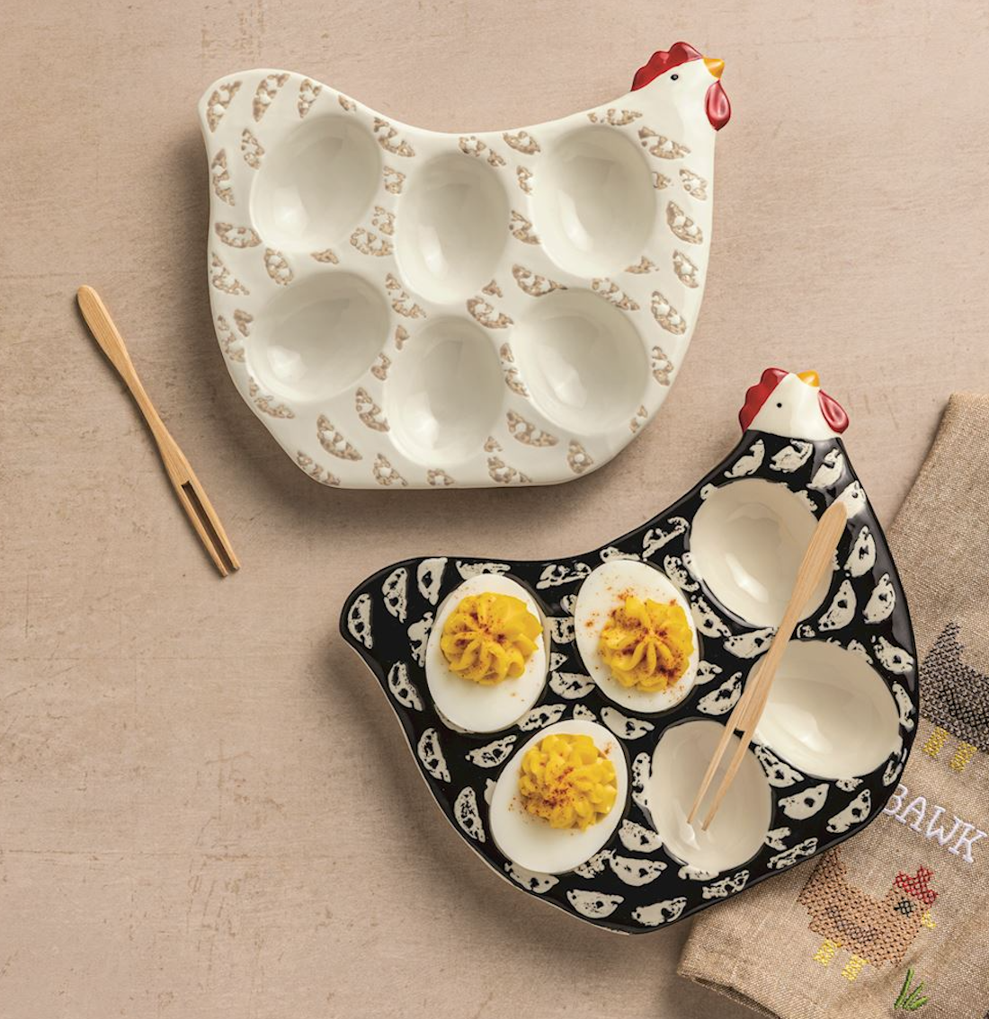 Rooster Mini Deviled Egg Tray