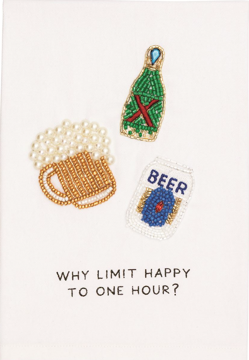 Happy Hour Beaded Towel