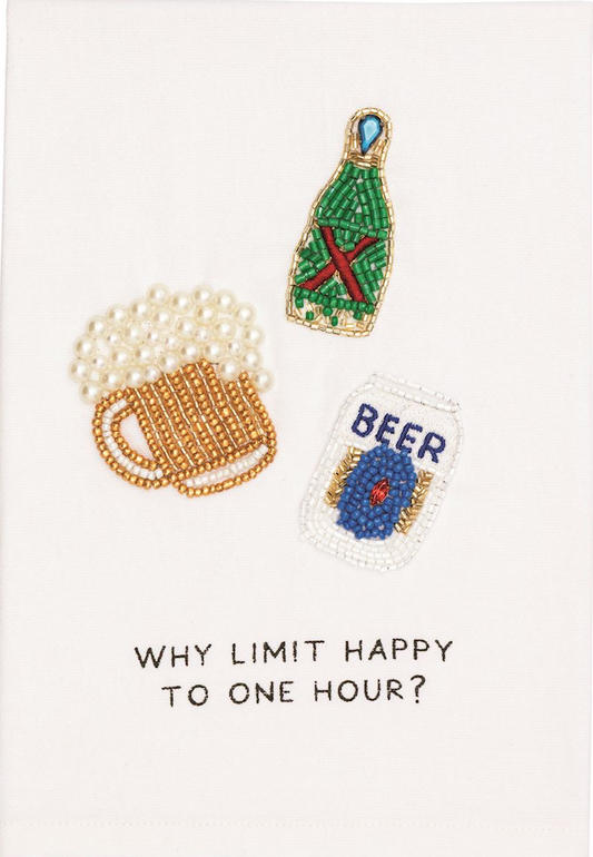 Happy Hour Beaded Towel
