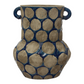Terra Cotta Vase With Wax Relief Dots and Handles