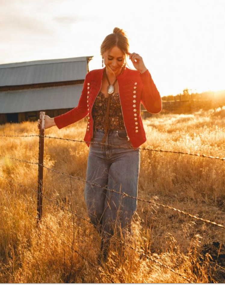 JG Red Military Jacket