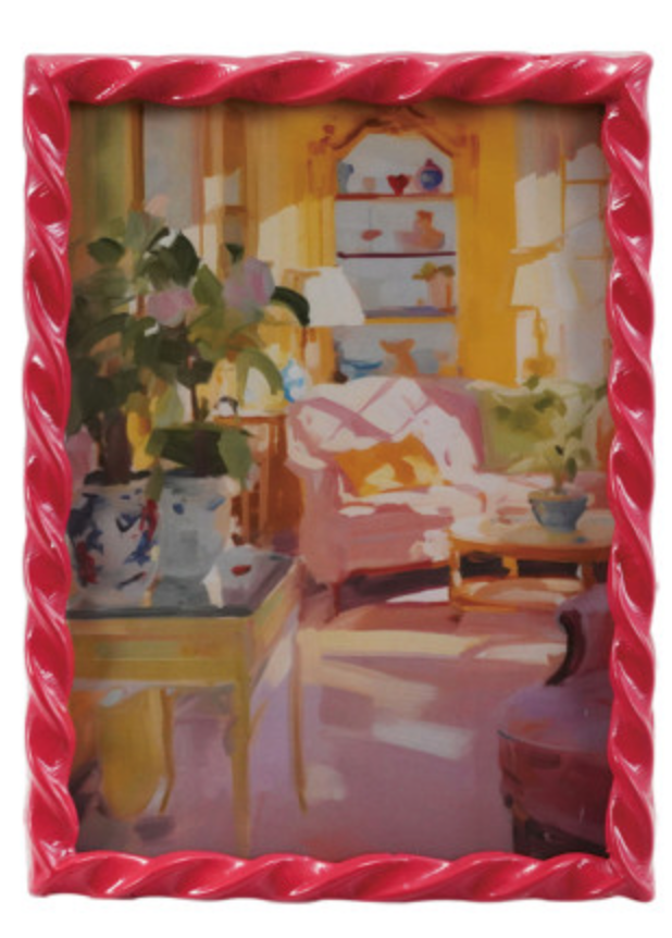 Twisted/Bobbin/Ruffled Photo Frame, 8 Styles (Holds 4x6 & 5x7 Photos) (Hangs or Sits)