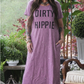 Dirty Hippie Dress Vintage Berry