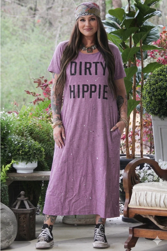 Dirty Hippie Dress Vintage Berry