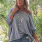 Be Free Top -Vintage Denim