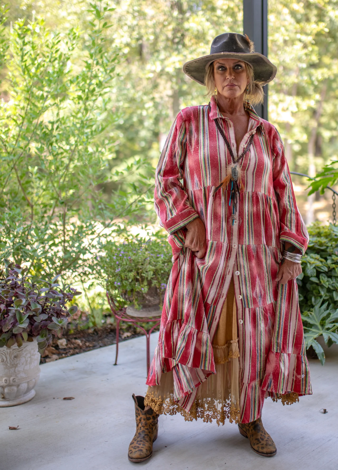 Trunk Show Southwest Sunset Duster RED