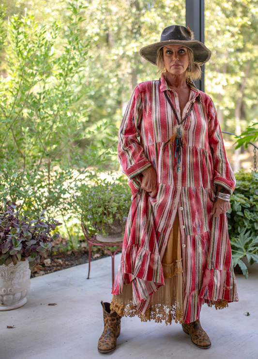 Trunk Show Southwest Sunset Duster RED