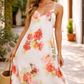 Linen Floral Summer Dress