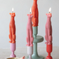 Unscented Pink Leopard Taper Candles