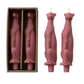 Unscented Pink Leopard Taper Candles