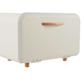 Cream Colored Metal Bread Box