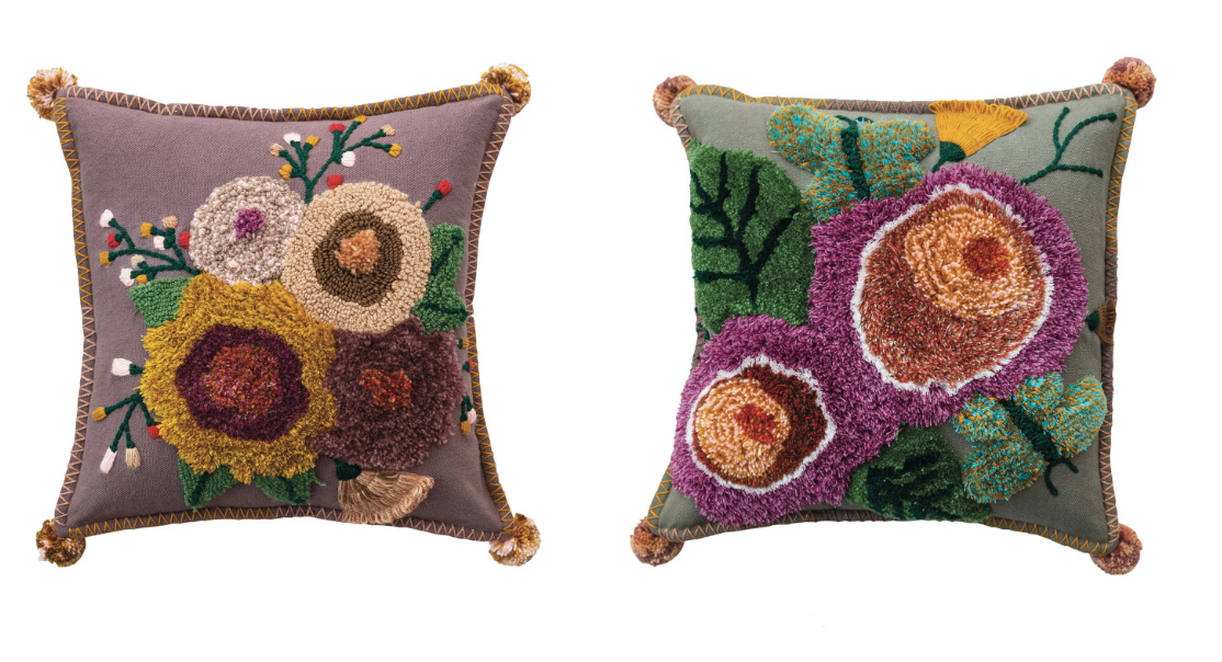 Hand Tufted Decor Pillows