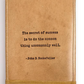 Leather Flip Notebook Embossed Saying