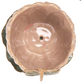 Stoneware Flower Shaped Planter & Saucer