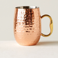 Copper Finish Hammered Stainless Steel Mule Mug