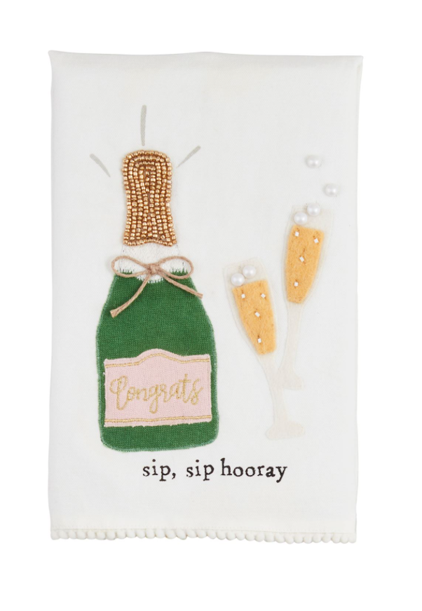 Sip Sip Hooray Hand Towel