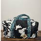 Cow and Turquoise Gems Duffle Bag