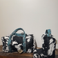 Cow and Turquoise Gems Duffle Bag
