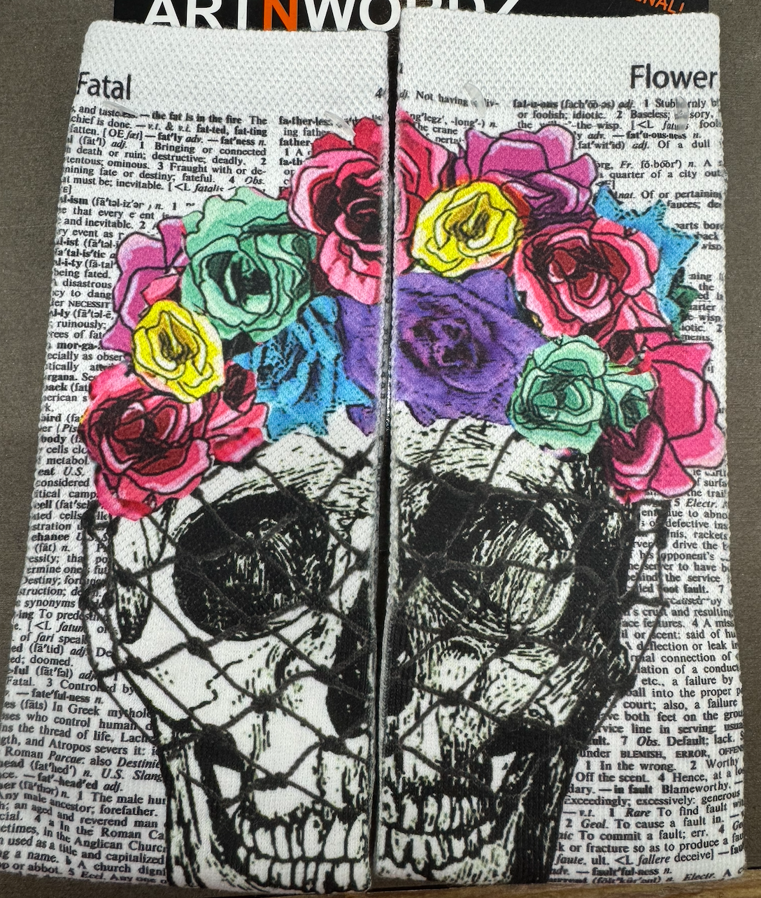 FLOWER SKULL SOCKS