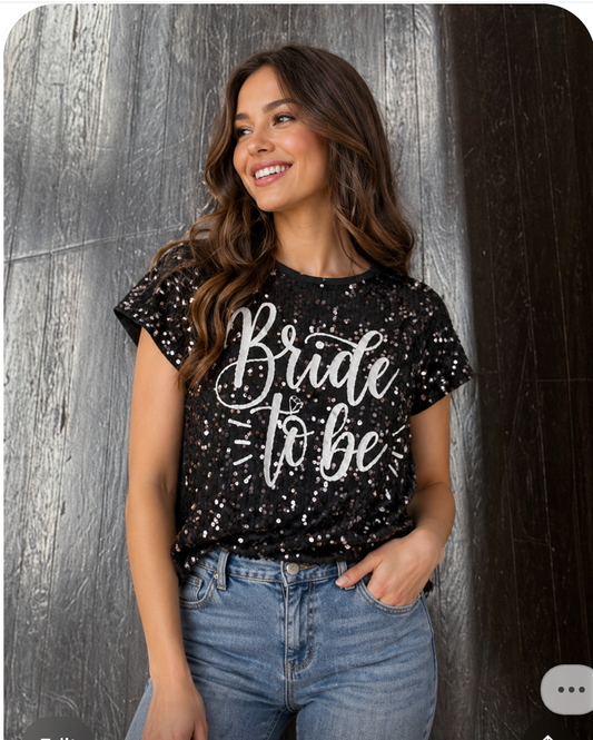 Bride to be Sequin Top