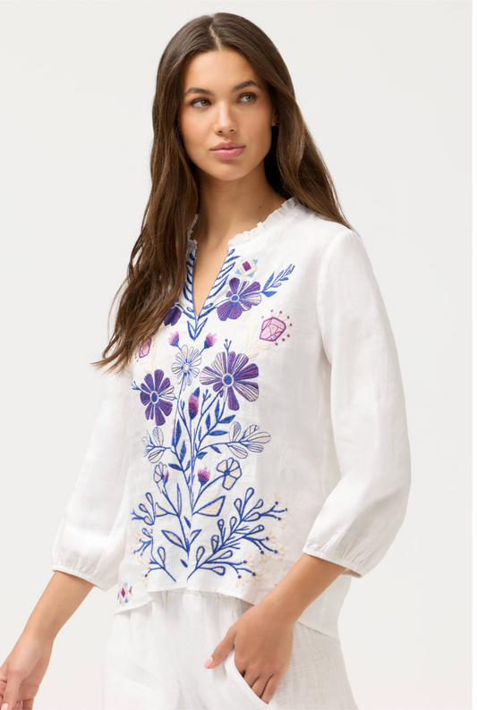 RUFFLE FIELD BLOUSE