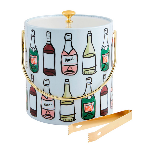 Champagne Ice Bucket with Tongs