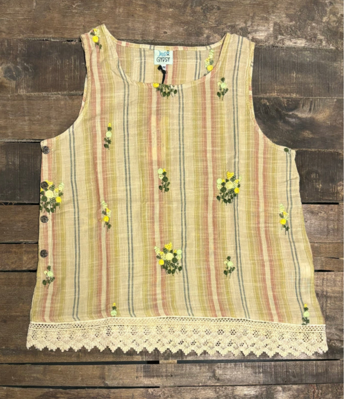 Jaded Gypsy Moon Flower Tank