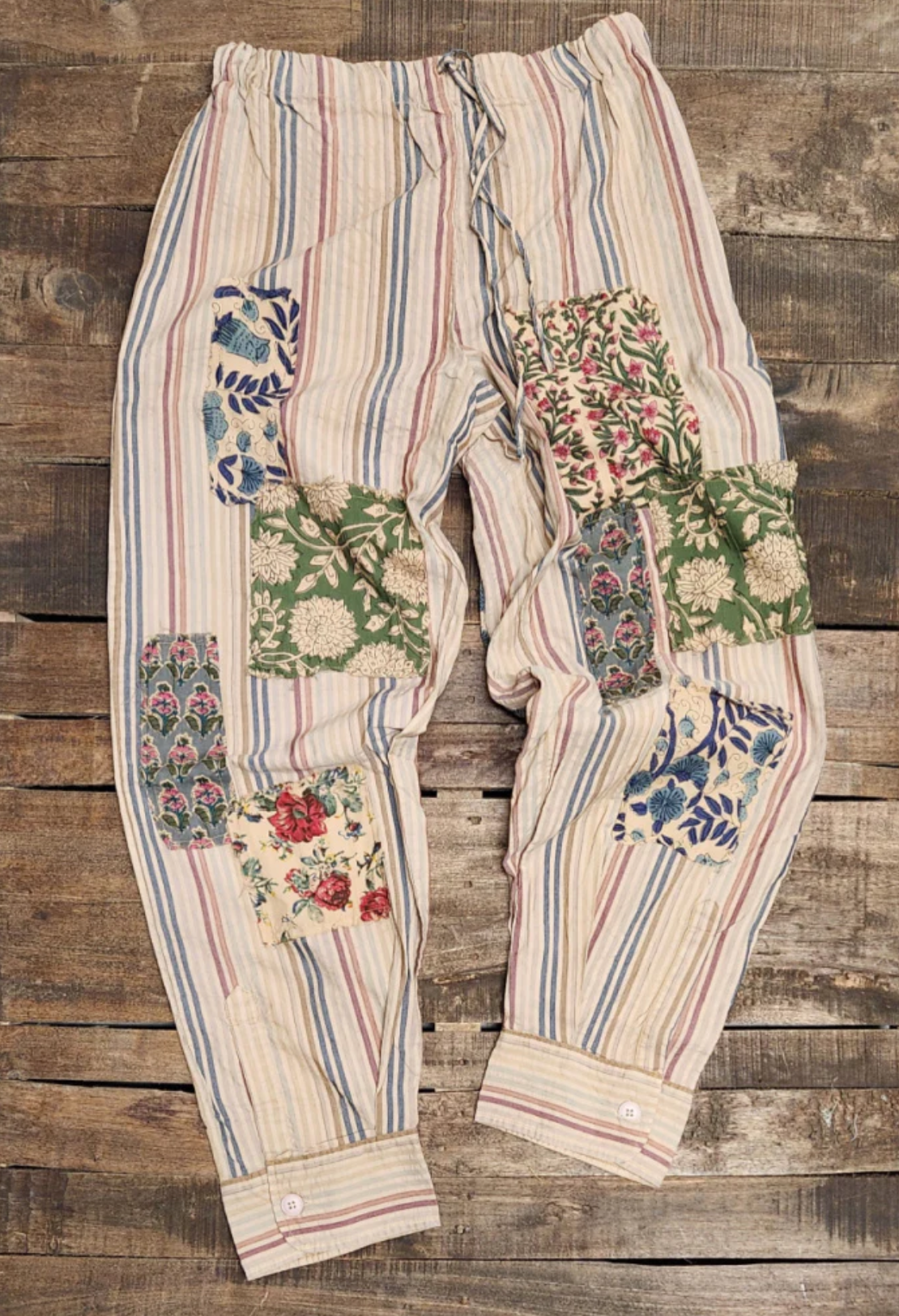 Jaded Gypsy Arms Length Pants-Striped