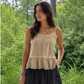 Jaded Gypsy Evening Beauty Tank - Taupe