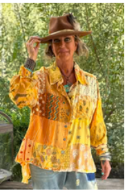 Jaded Gypsy Patchwork Sunrise Top -Sunshine OS