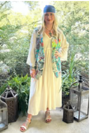 Jaded Gypsy Breezy Afternoon Dress - Parchment OS