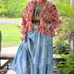 Jaded Gypsy Patchwork Skies Ruffle Skirt