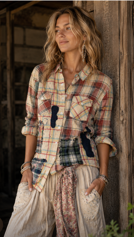 Jaded Gypsy Splattered With Love Top