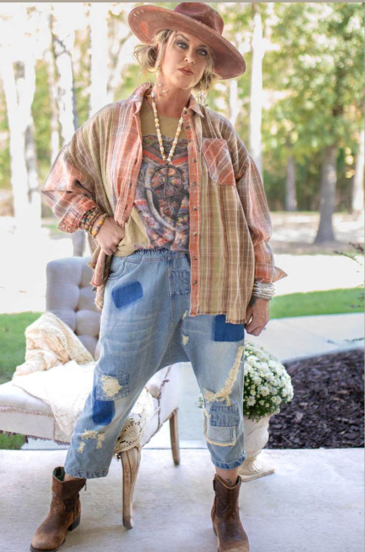 Jaded Gypsy Road trip Harem Pants- OS