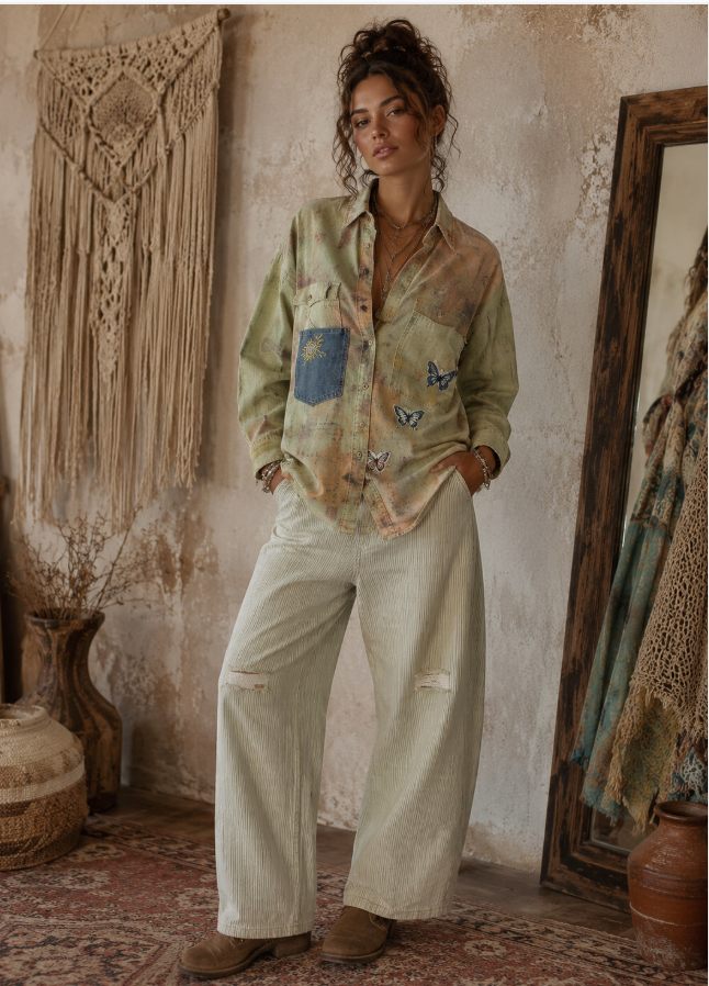 Jaded Gypsy Wander in Peace Top