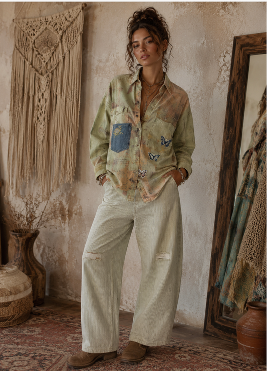 Jaded Gypsy Wander in Peace Top