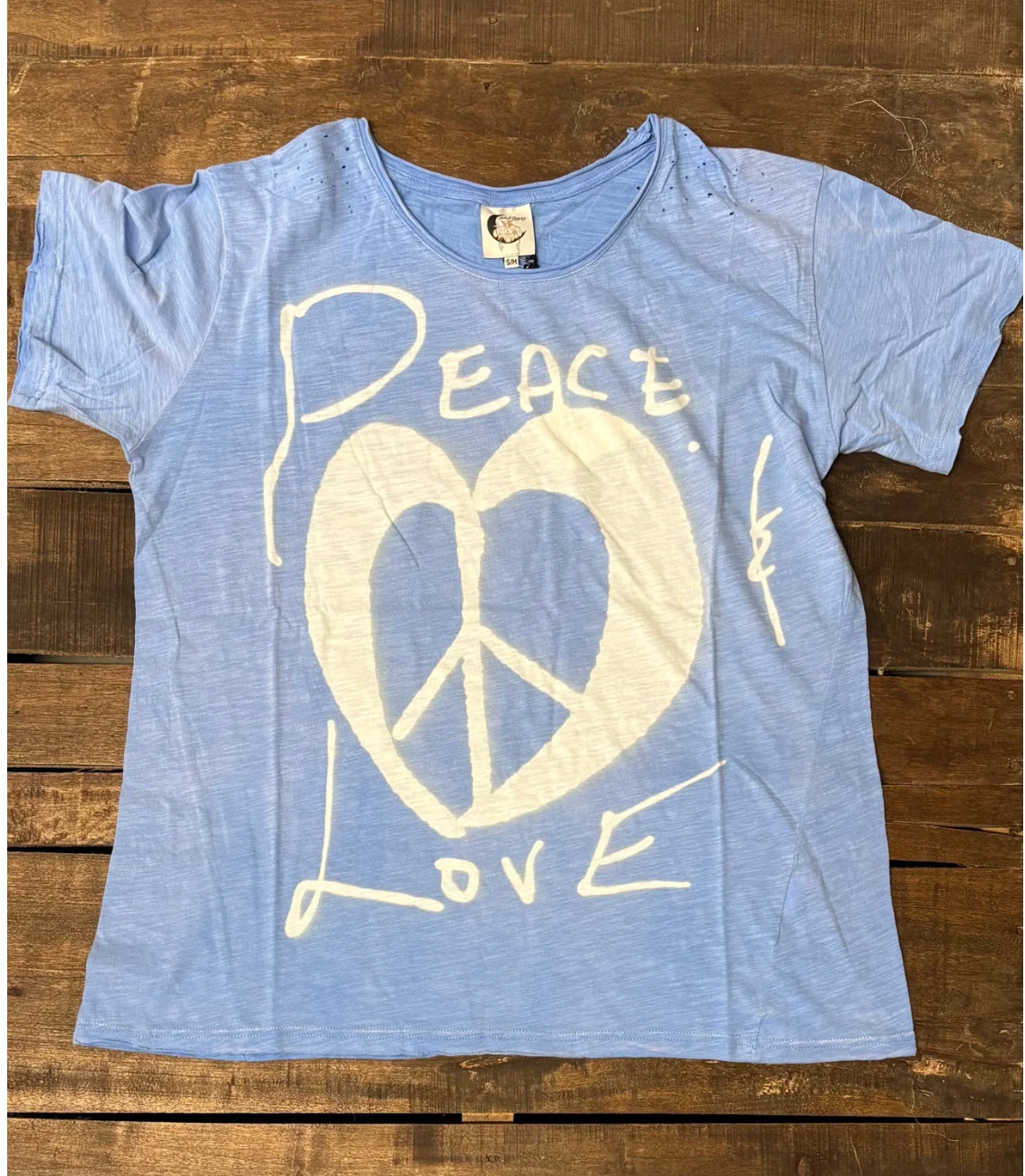 Jaded Gypsy Moon Dance Tee - Sky Peace. & Love