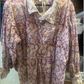 Magnolia Pearl Block Print Tora Shirt 1123 OOAK