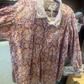 Magnolia Pearl Block Print Tora Shirt 1123 OOAK